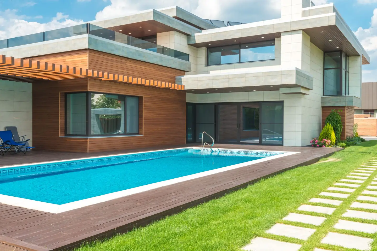 Swimming pool built in Bilambil Heights, NSW